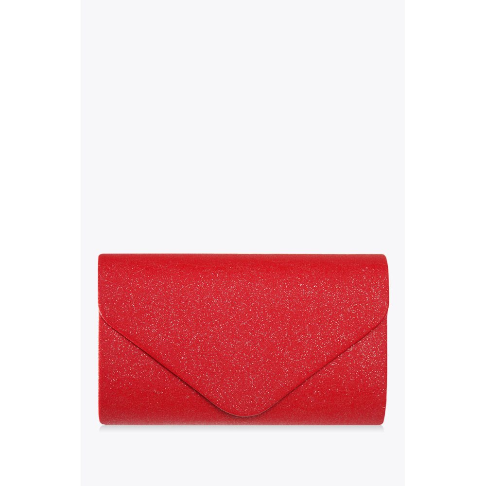 Torebka kopertówka wizytowa czerwona