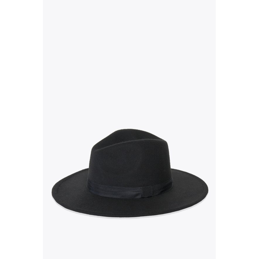 Klasyczny kapelusz damski czarny